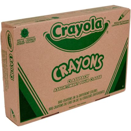 Crayola Bulk Crayon Classpack - 800Ct (16 Colors), Back to School Supplies, Kids
