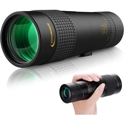 Aurosports 10-30X40 Zoom Monocular for Adults, Monocular Telescope High Power wi