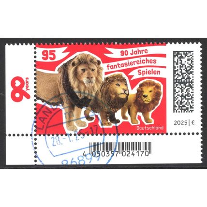 GERMANY 2025: 90th ANNIVERSARY IMAGINATIVE PLAY - 95c CTO FULL GUM (G19)