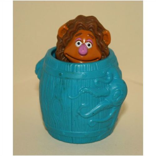 1996 McDonalds Muppet Treasure Island Fozzie in Barrel
