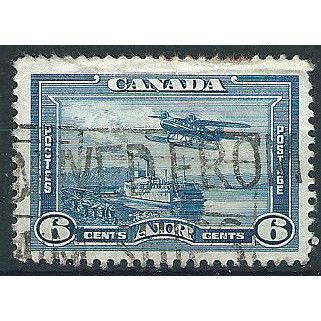 Canada 1938 SH371 6c Blue AIR Good Used ... .