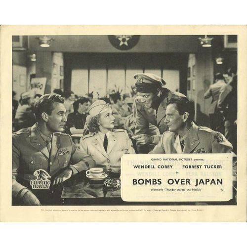 BOMBS OVER JAPAN Wendell Corey, Forest Tucker, Vera Ralston FOH Stills Set (8)