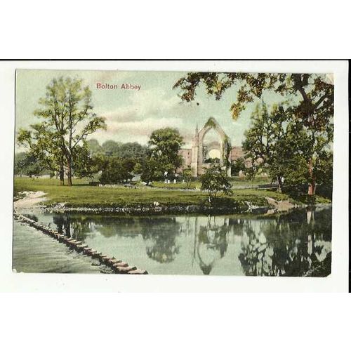 Yorkshire BOLTON ABBEY Postcard by Valentine
