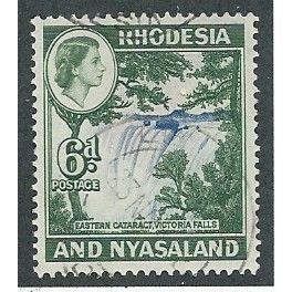 RHO 1959 6d 'VICTORIA FALLS' FINE USED (EBID45-629)