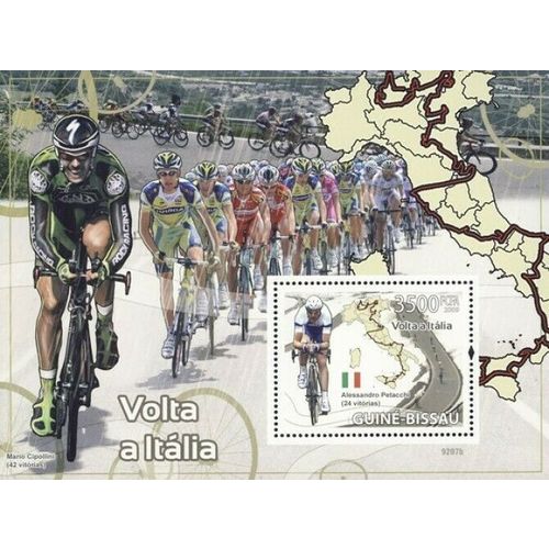 GUINE BISSAU 2009 SHEET MNH GIRO ITALIA CYCLING CICLISMO SPORTS DEPORTES 2A