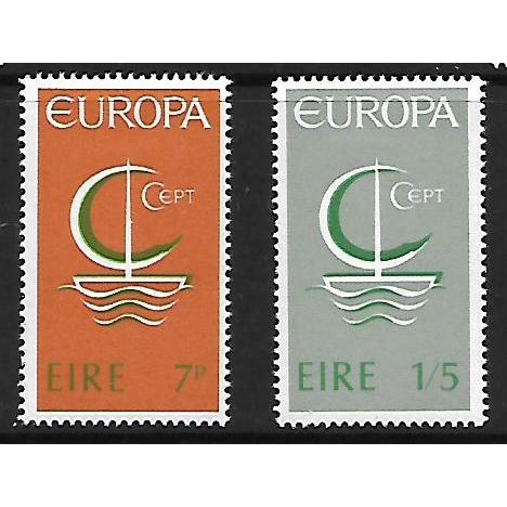 IRELAND 1966 EUROPA 223 / 222 SET 2 VALS M / MINT