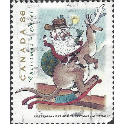 CANADA, CHRISTMAS, Australian Father Christmas, brown 1993, 86c
