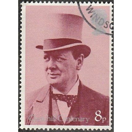 1974. Birth Cent. of Sir Winston Churchill. 8p Value. Secretary For War. F/Used