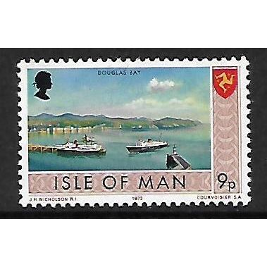ISLE OF MAN 1973 9p DOUGLAS BAY SG 27 M MINT