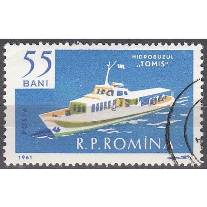 România 1961 Michel 1974 O Cote (2009) 0.10 Euro Navire à passagers Tomis