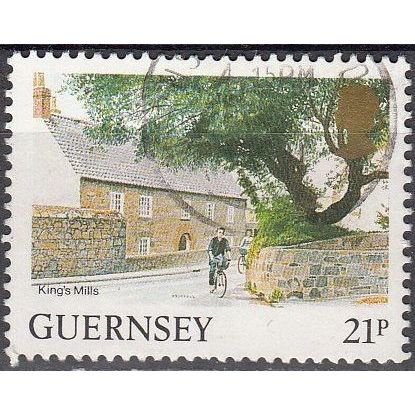 Guernsey 1991 Michel 516A O Cote (2008) 0.70 Euro Kings Mills Cachet rond