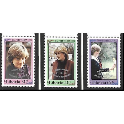 Liberia Stamps Scott #962 To 964, Mint Never Hinged