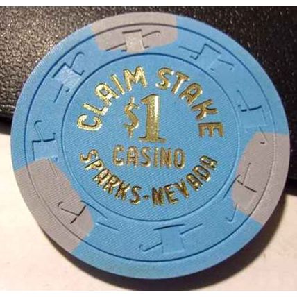 Claim Stake $1. CASINO CHIP - Sparks, Nevada - 1979