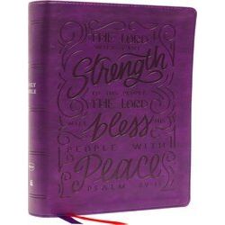 Nkjv, Giant Print Center-Column Reference Bible, Verse Art Cover Collection, Lea