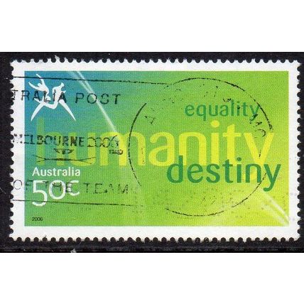 Australia 2006 Commonwealth Games - "Humanity" 50c Used