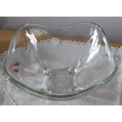 Vintage Glass Serving Bowl