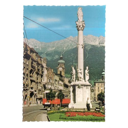 MARIA-THERESIEN STRABE, INNSBRUCK, AUSTRIA unused vintage postcard =
