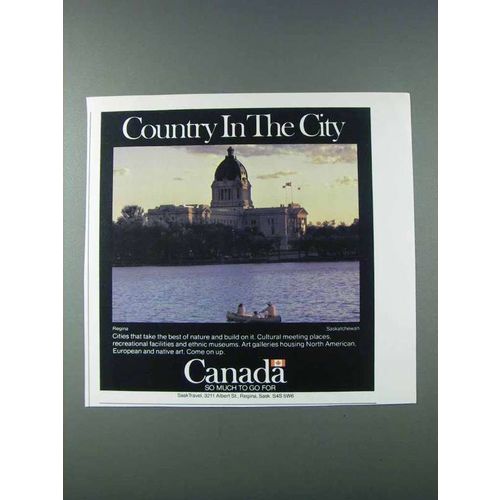 1981 Canada Tourism Ad - Country in The City