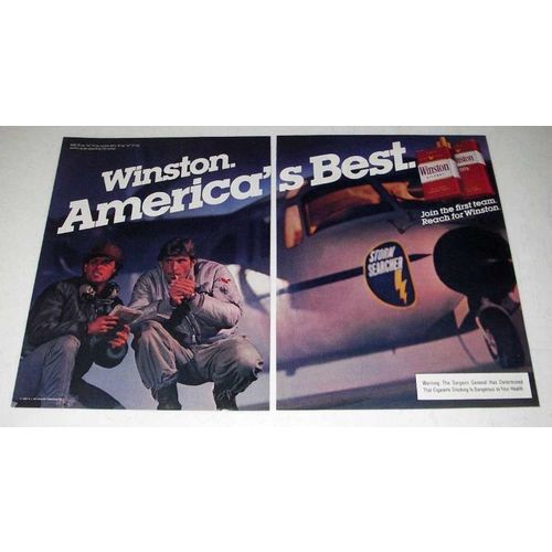 1983 2-page Winston Cigarette Ad - America's Best
