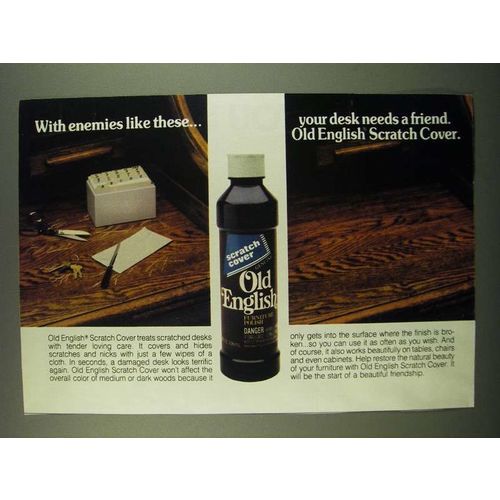 1983 Old English Scratch Cover Ad - With enemies like these