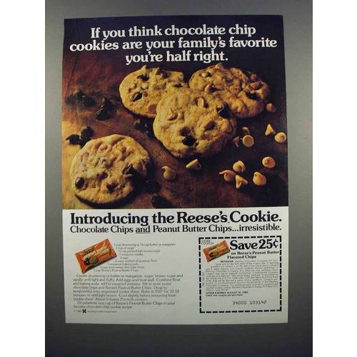 1983 Reese's Peanut Butter Chips Ad - Family's Favorite