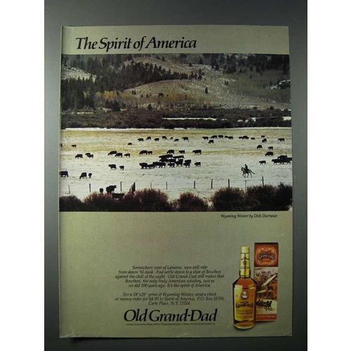 1983 Old Grand Dad Bourbon Ad - Dick Durrance
