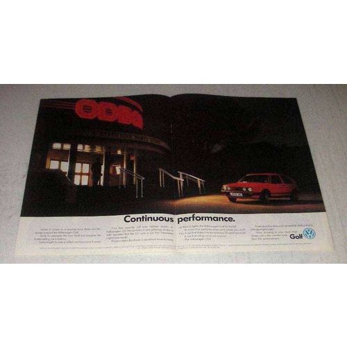 1986 Volkswagen Golf Car Ad - Continuous Performance