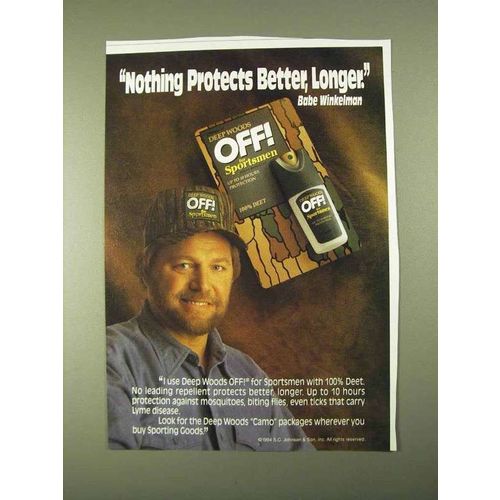 1994 Deep Woods Off! For Sportsmen Ad - Protects