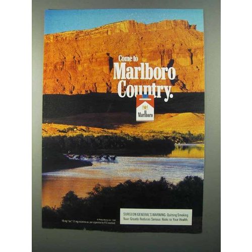 1996 Marlboro Cigarettes Ad - Come to Marlboro Country