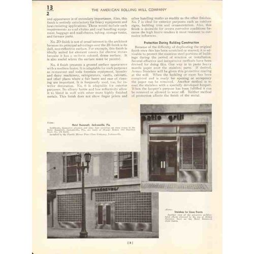 american rolling mill company 1938 armco stainless vintage catalog