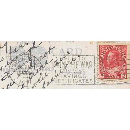 Canada Admiral Flag Slogan 1917 Toronto "Help to Win the War..."