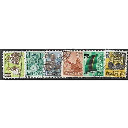 TANGANYIKA 1961/1964 SG 108-113 - fine used (o)