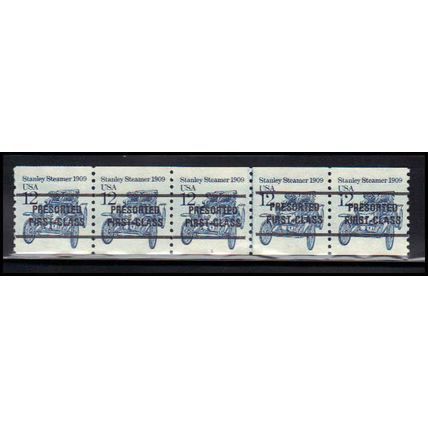 2132a 12c Stanley Steamer Fine MNH Dry Gum PNC 1/5 Line Gap X2132
