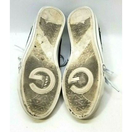 G by Guess Gray w/ Stars Fabric Upper Sneakers Size 7 Women's Lace-up Shoes (GG2