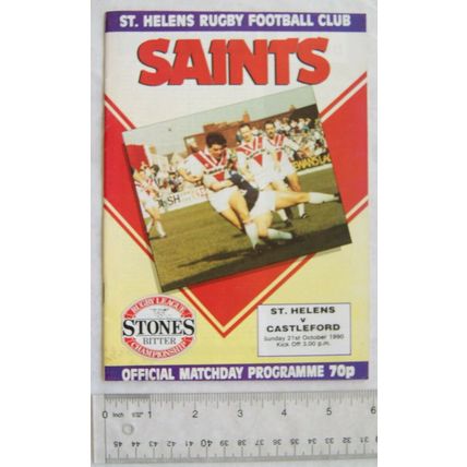1990 programme St. Helens v. Castleford