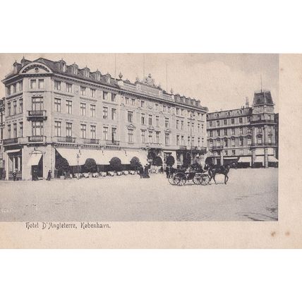 Hotel D'Angleterre Copenhagen Kobenhavn Denmark Old Postcard