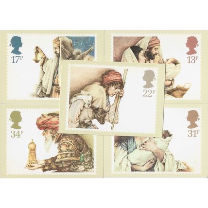 GB 1984 November M set of 5 Christmas