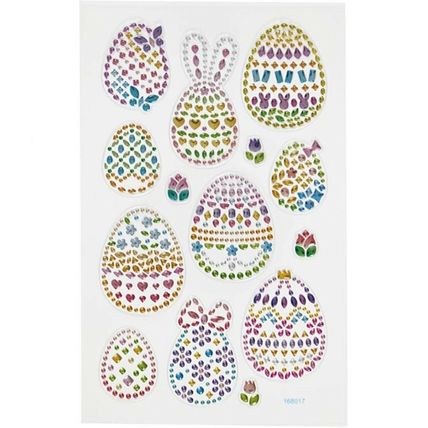 Easter Diamond Stickers Rhinestone 1 sheet of 14 Embellishment Scrapbooking CR79
