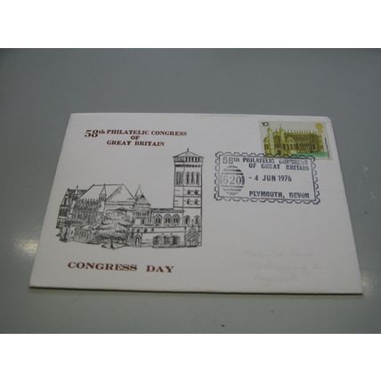1976 Event Cover - Philatelic Congress of Great Britain - Plymouth, Devon
