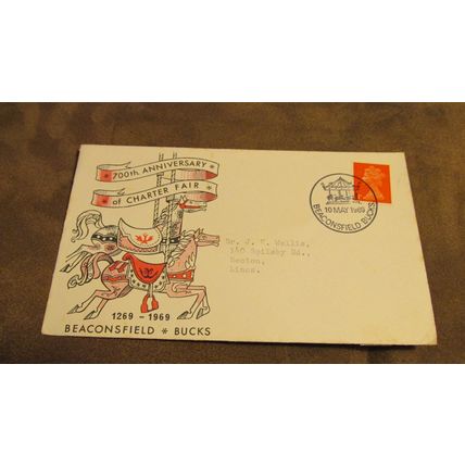 1969 GB Cover - Charter Fair Anniversary - Beaconsfield Buckinghamshire