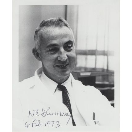 Norman Shunway First USA Heart To Heart Surgeon Hand Signed Photo