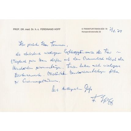 Dr Robert Schwyzer Swiss Scientist Angiotensin Drug Hand Signed Photo