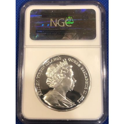 2013 B.V. Island John F. Kennedy Ultra High Relief 2 oz SILVER PF70 Coin.