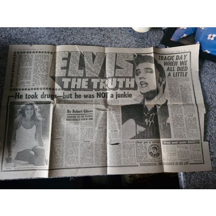 Elvis Presley 1981 'The Truth' Press cutting - Daily Star (UK)