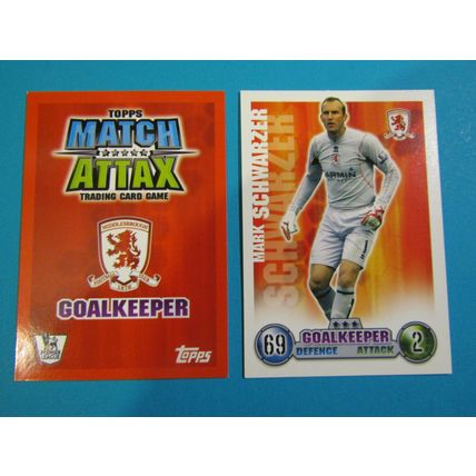 Mark Schwarzer - Middlesbrough - Match Attax 2007/08 Football Card