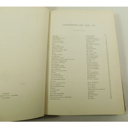 Antique Victorian Casquet Of Literature Poetry Prose Book Anthology Byron &c V4
