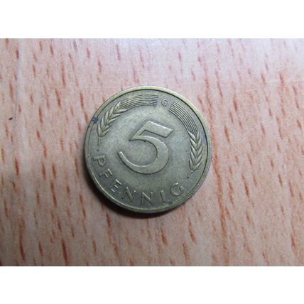 1982g 5 Pfennig Germany Coin