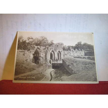 KASHMIR GATE, DELHI INDIA. . unused antique postcard =