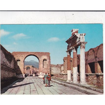Pompei Scavi Arco Germanico Italy Postcard unused VGC