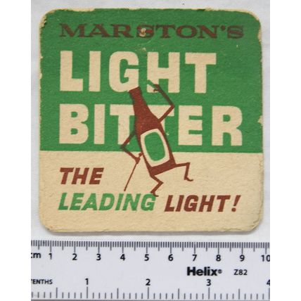 vintage Beer Mat - Marstons Light Bitter